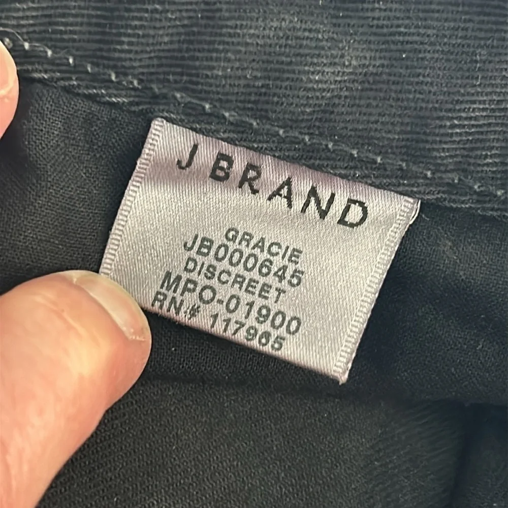 J Brand Gracie black jean shorts size 25